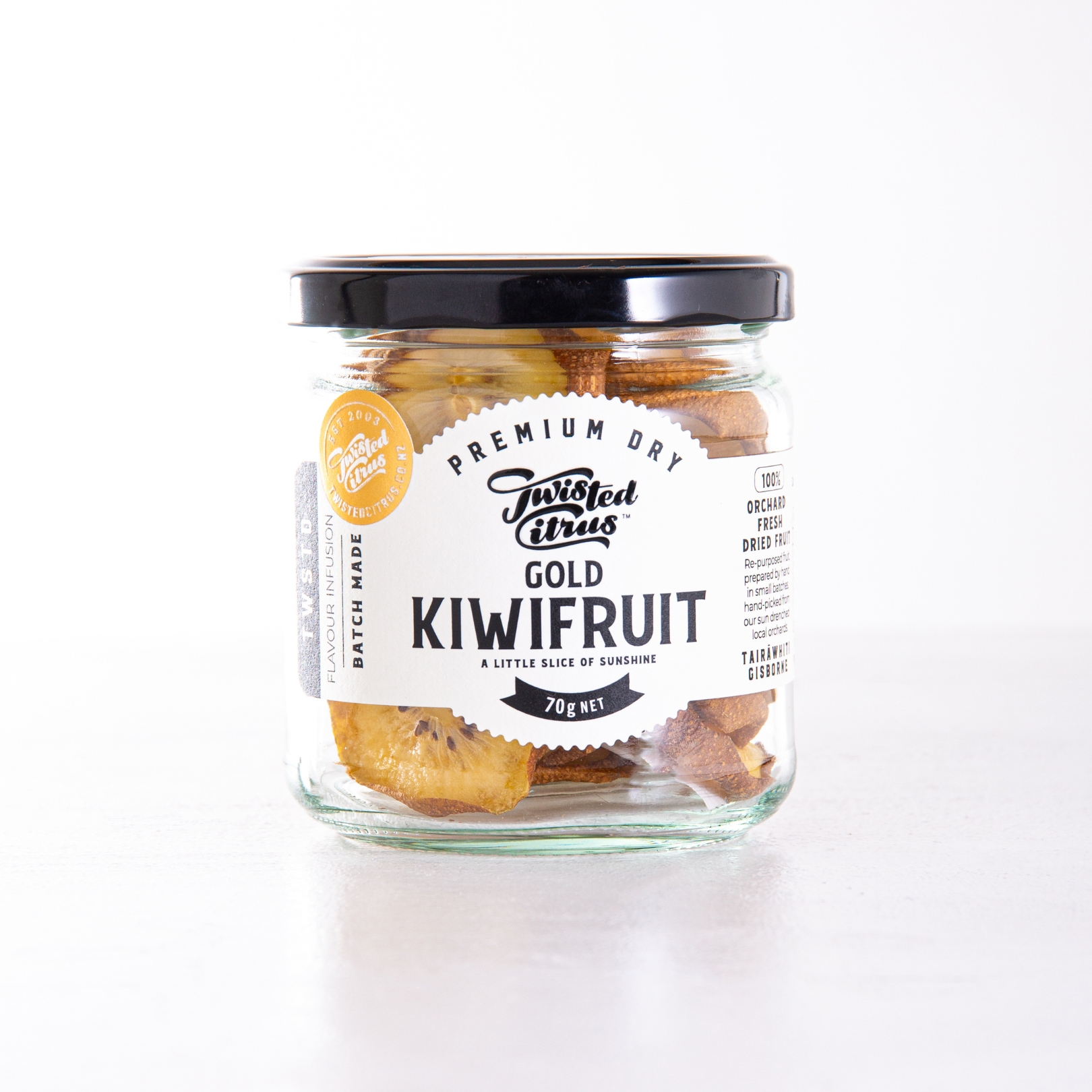 Buy Twisted Dried Fruit - Gold Kiwifruit Online NZ - Twisted Citrus